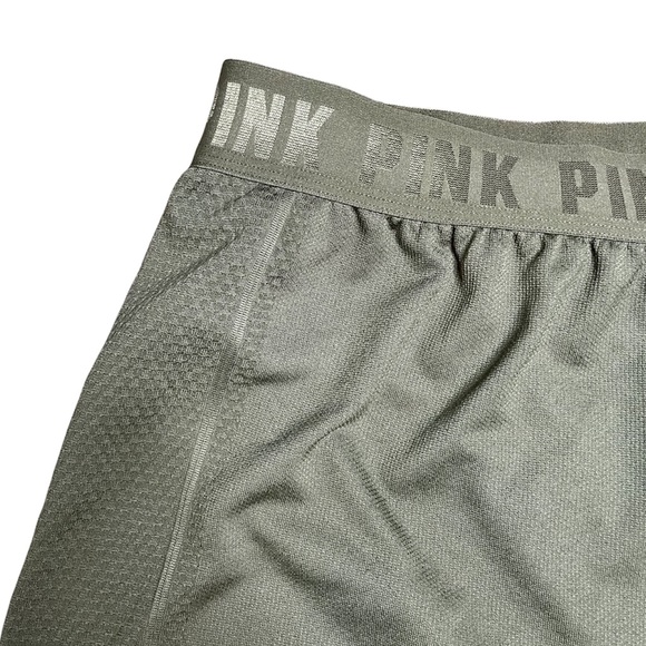 PINK Victoria’s Secret Athletic Active Running Shorts Olive Green Small NWT - Picture 2 of 7
